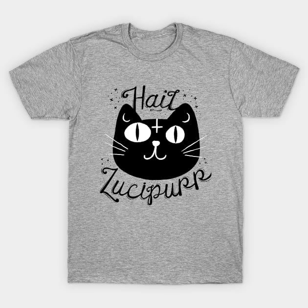 Hail Lucipurr T-Shirt by Plan8